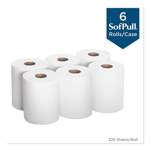 Georgia Pacific Professional SofPull Center-Pull Perforated Paper Towels,7 4-5x15, White,320-Roll,6 Rolls-Ctn 28124