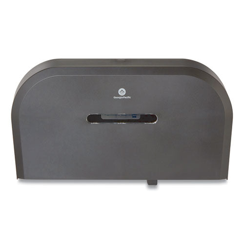 Georgia Pacific Professional Jumbo Jr. Bathroom Tissue Dispenser, Double Roll,  22.1 x 4.8 x 12.1, Black 59210