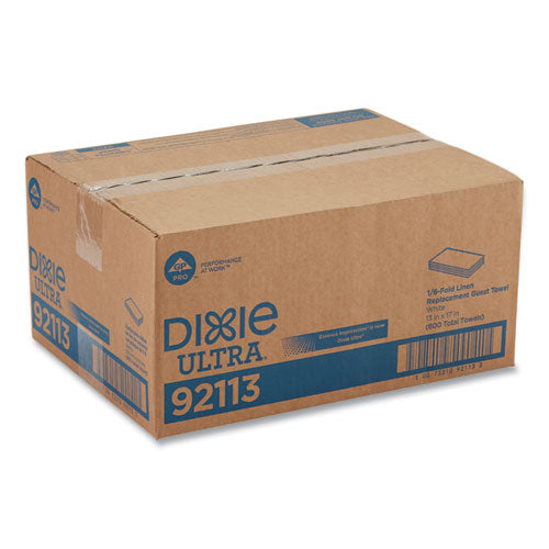 Dixie 1-6-Fold Linen Replacement Towels, 13 x 17, White, 200-Box, 4 Boxes-Carton 92113