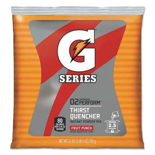 Gatorade Thirst Quencher Powdered Drink Mix Fruit Punch 21 oz Packet (32 Count) 33691