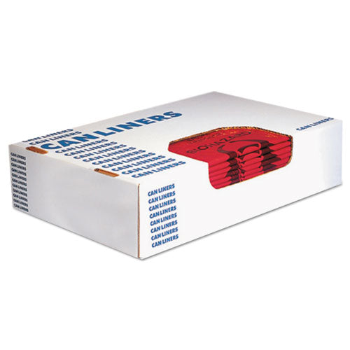 Heritage Healthcare Biohazard Printed Can Liners, 10 gal, 1.3 mil, 24" x 23", Red, 500-Carton A4823PR