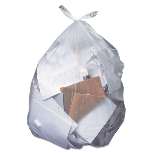 Heritage Low-Density Can Liners, 40-45 gal, 0.55 mil, 40 x 46, Clear, 250-Carton H8046MC