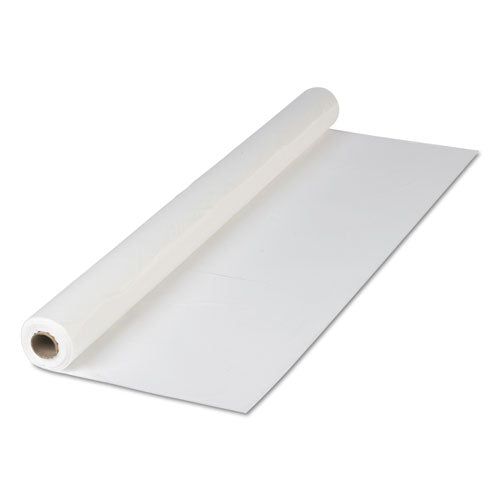 Hoffmaster Plastic Roll Tablecover, 40" x 300 ft, White 114000