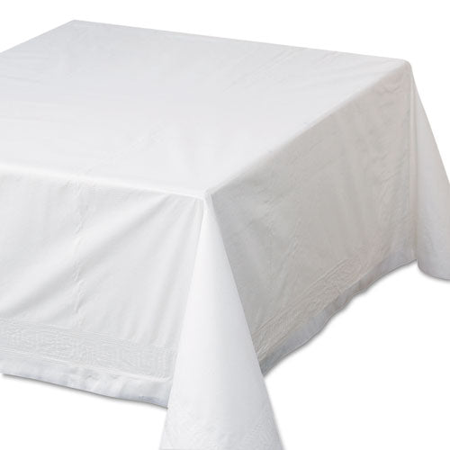 Hoffmaster Tissue-Poly Tablecovers, 72" x 72", White, 25-Carton 210066