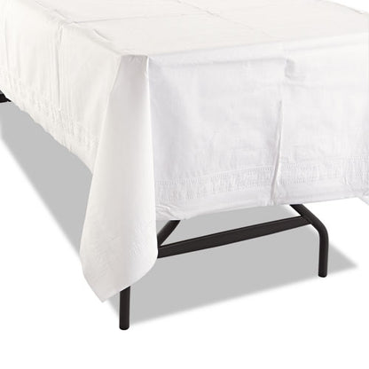 Hoffmaster Cellutex Table Covers, Tissue-Polylined, 54" x 108", White, 25-Carton 210130