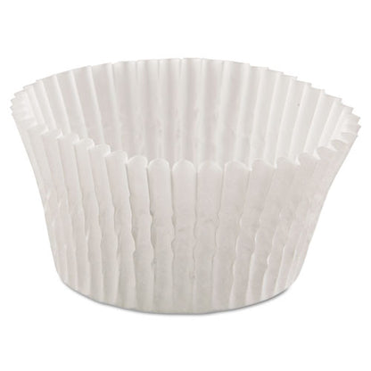 Hoffmaster Fluted Bake Cups, 4.5" Diameter x 1.25"h, White, 500-Pack, 20 Pack-Carton 610032