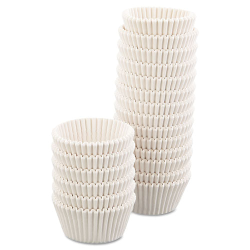 Hoffmaster Fluted Bake Cups, 4.5" Diameter x 1.25"h, White, 500-Pack, 20 Pack-Carton 610032