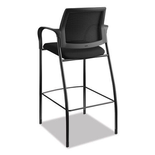 HON Ignition 2.0 Ilira-Stretch Mesh Back Cafe Height Stool, Supports Up to 300 lb, 31" Seat Height, Black HICS7.F.E.IM.CU10.T