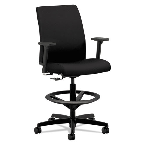HON Ignition Series Low-Back Task Stool, Supports Up to 300 lb, 24" to 33" Seat Height, Black HITS5.A.H.U.CU10.T.SB