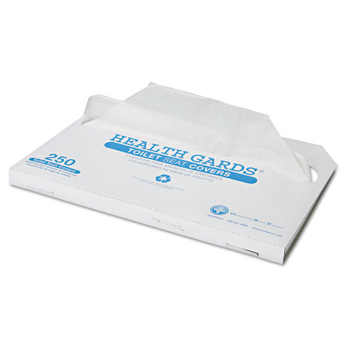 HOSPECO Health Gards Toilet Seat Covers, Half-Fold, 14.25 x 16.5, White, 250-Pack, 4 Packs-Carton HG-1000