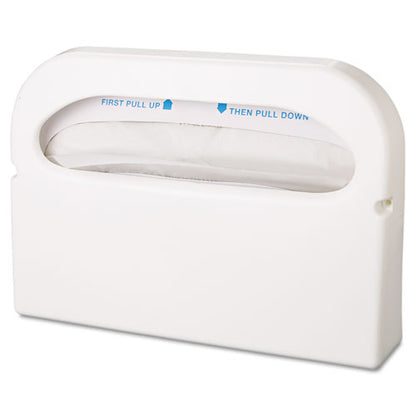 HOSPECO Health Gards Toilet Seat Cover Dispenser, Half-Fold, 16 x 3.25 x 11.5, White, 2-Box HG-1-2