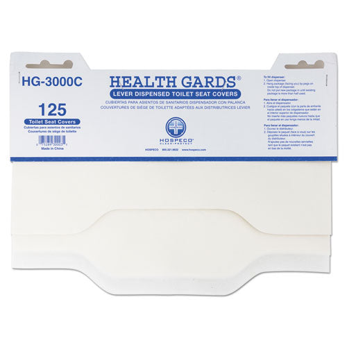 HOSPECO Health Gards Toilet Seat Covers, 15 x 17, White, 3,000-Carton HG-3000C