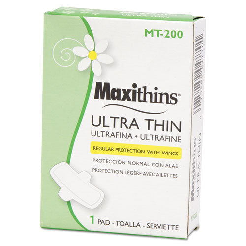 HOSPECO Maxithins Vended Ultra-Thin Pads, 200-Carton MT-200