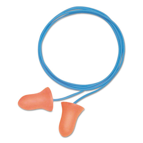 Howard Leight by Honeywell MAX-30 Single-Use Earplugs, Corded, 33NRR, Coral, 100 Pairs MAX-30