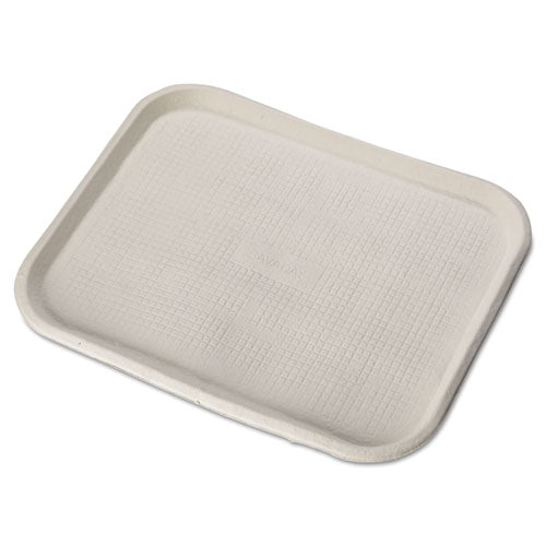 Chinet Savaday Molded Fiber Food Trays, 1-Compartment, 14 x 18, White, 100-Carton 20804