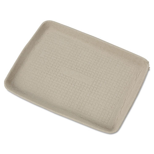 Chinet StrongHolder Molded Fiber Food Trays, 1-Compartment, 9 x 12 x 1, Beige, 250-Carton 20815