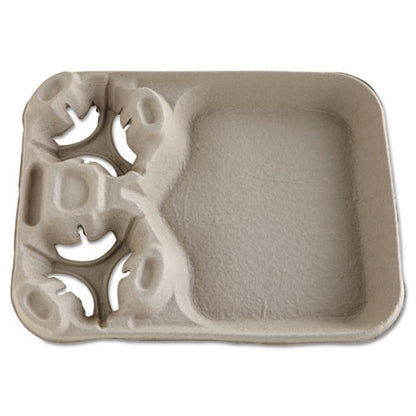 Chinet StrongHolder Molded Fiber Cup-Food Trays, 8 oz to 44 oz, 2 Cups, Beige, 100-Carton 20990