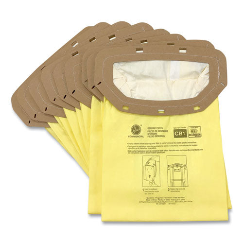 Hoover Commercial Disposable Open Mouth Vacuum Bags, Allergen CB1, 10-Pack AH10231