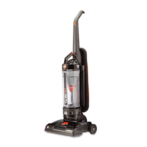 Hoover Commercial Task Vac Bagless Lightweight Upright Vacuum, 14" Cleaning Path, Black CH53010