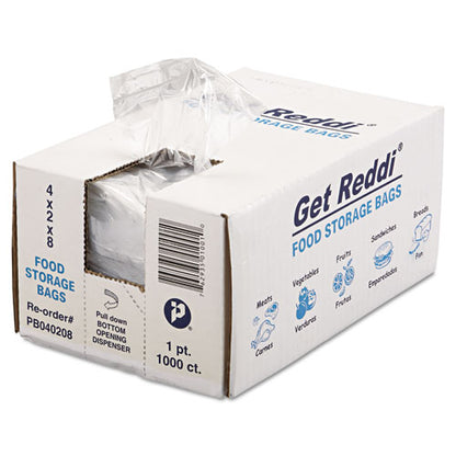 Inteplast Group Food Bags, 16 oz, 0.68 mil, 4" x 8", Clear, 1,000-Carton PB040208