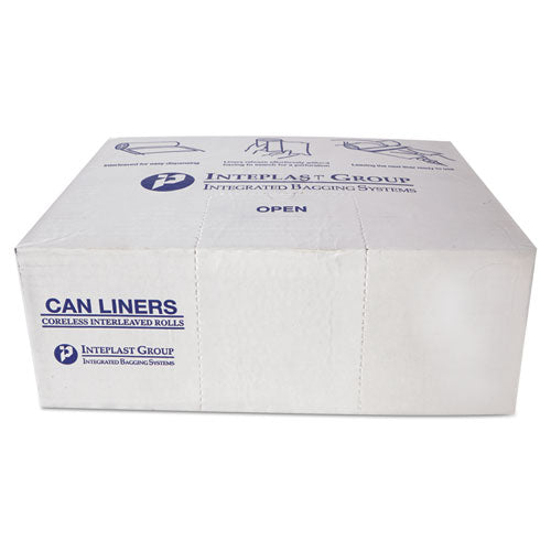 Inteplast Group High-Density Commercial Can Liners, 60 gal, 16 microns, 43" x 48", Natural, 200-Carton S434816N