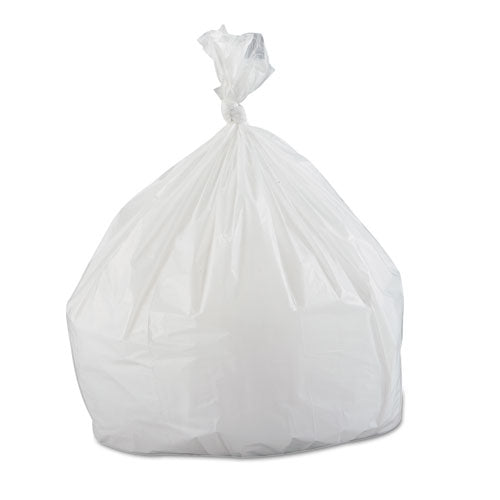 Inteplast Group Low-Density Commercial Can Liners, 33 gal, 0.8 mil, 33" x 39", White, 150-Carton WSL3339XHW