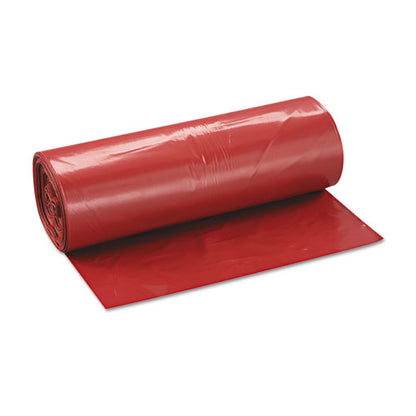 Inteplast Group Low-Density Commercial Can Liners, 45 gal, 1.3 mil, 40" x 46", Red, 100-Carton WSL4046R