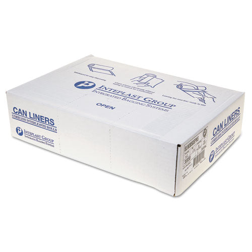 Inteplast Group Low-Density Commercial Can Liners, 60 gal, 1.15 mil, 38" x 58", Clear, 100-Carton SLW3858SPNS