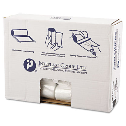 Inteplast Group High-Density Commercial Can Liners Value Pack, 16 gal, 7 microns, 24" x 31 ", Clear, 1,000-Carton VALH2433N8