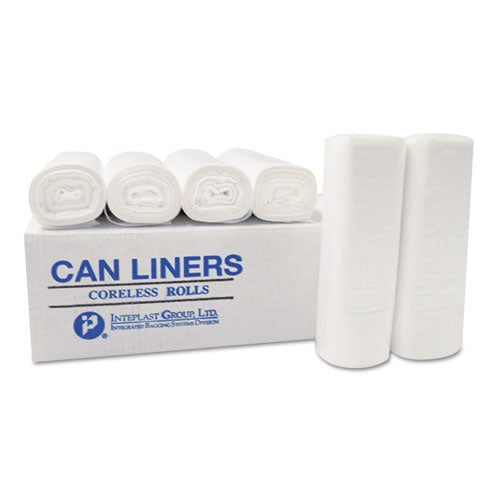 Inteplast Group High-Density Commercial Can Liners Value Pack, 60 gal, 14 microns, 36" x 58", Clear, 250-Carton VALH3660N16