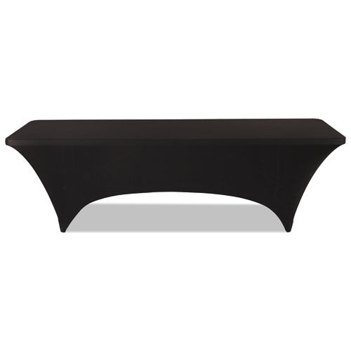 Iceberg iGear Fabric Table Cover, Polyester-Spandex, 30" x 96", Black 16531