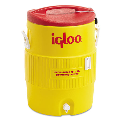 Igloo 400 Series Water Cooler, 10 gal, 16 dia  x 23.5 h, -Red 4101