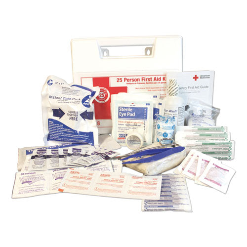 Impact 25-Person First Aid Kit, 107 Pieces, Plastic Case IMP 7318