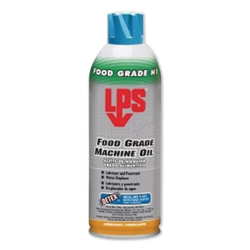 LPS Food Grade Machine Oil, 11 oz Aerosol Can, 12-Carton 01316