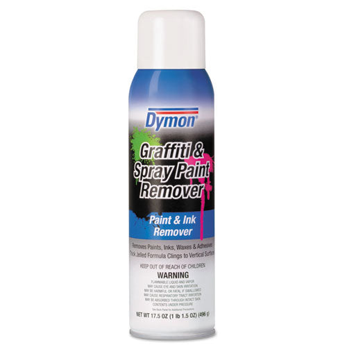 Dymon Graffiti-Paint Remover, Jelled Formula, 17.5 oz Aerosol Spray 07820