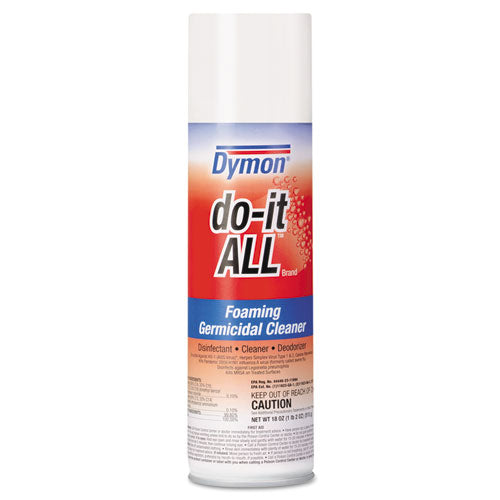 Dymon do-it-ALL Germicidal Foaming Cleaner, 18 oz Aerosol Spray, 12-Carton 08020
