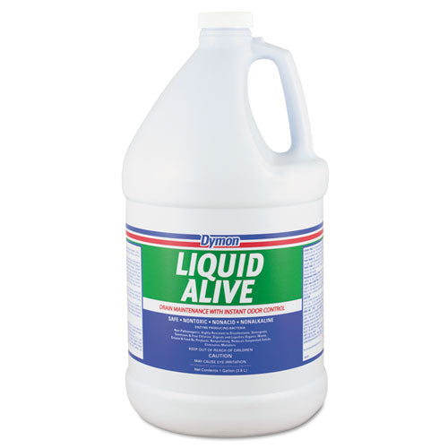 Dymon LIQUID ALIVE Enzyme Producing Bacteria, 1 gal Bottle, 4-Carton 23301