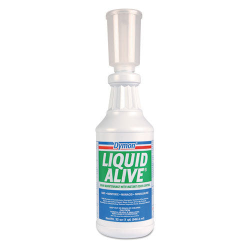 Dymon LIQUID ALIVE Enzyme Producing Bacteria, 32 oz. Bottle, 12-Carton 23332