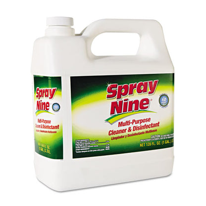 Spray Nine Heavy Duty Cleaner-Degreaser-Disinfectant, Citrus Scent, 1 gal Bottle, 4-Carton 26801