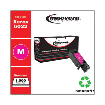 Innovera Remanufactured Magenta Toner, Replacement for Xerox 106R02757, 1,000 Page-Yield IVR106R02757