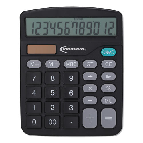 Innovera 15923 Desktop Calculator, 12-Digit, LCD IVR15923