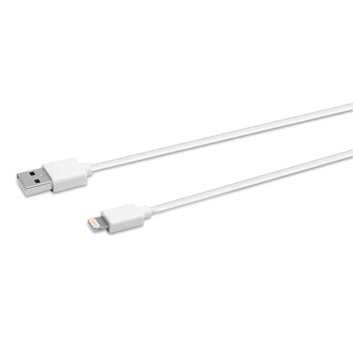 Innovera USB Lightning Cable, 3 ft, White IVR30018