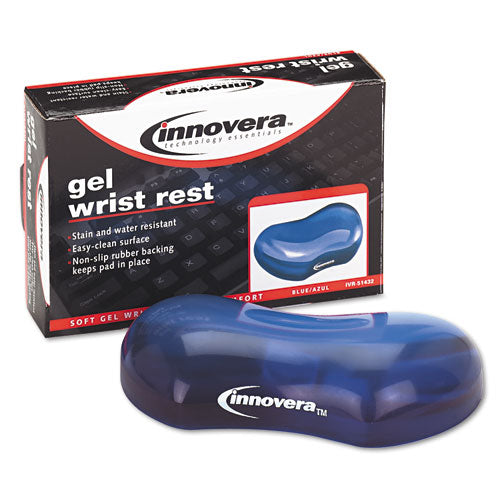 Innovera Gel Mouse Wrist Rest, Blue IVR51432