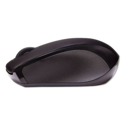 Innovera Compact Mouse, 2.4 GHz Frequency-26 ft Wireless Range, Left-Right Hand Use, Black IVR62210