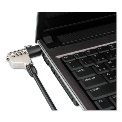 Innovera Combination Laptop Lock, 6 ft Steel Cable IVR64673