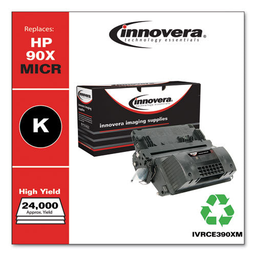 Innovera 90XM (CE390X(M)) Remanufactured High-Yield Black MICR Toner Cartridge IVRCE390XM