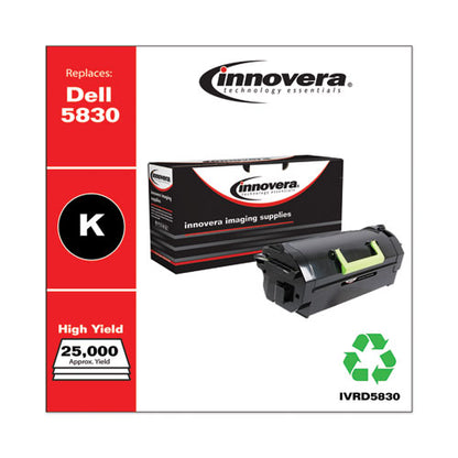 Innovera Remanufactured Black High-Yield Toner, Replacement for Dell 593-BBYR, 25,000 Page-Yield IVRD5830