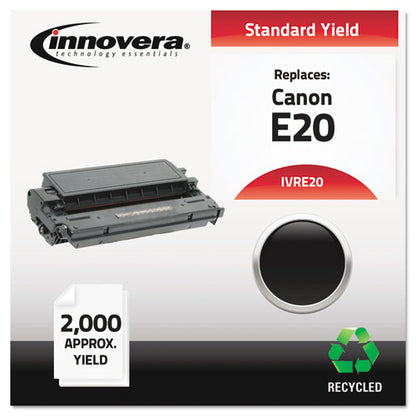 Innovera Remanufactured Black Toner, Replacement for Canon E20 (1492A002AA), 2,000 Page-Yield IVRE20