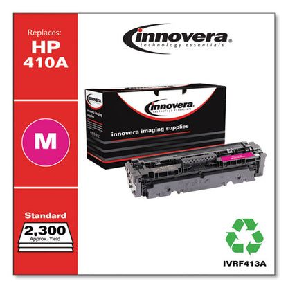 Innovera Remanufactured Magenta Toner, Replacement for HP 410A (CF413A), 2,300 Page-Yield IVRF413A