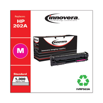 Innovera Remanufactured Magenta Toner, Replacement for HP 202A (CF503A), 1,300 Page-Yield IVRF503A